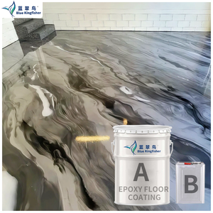 <span class=keywords><strong>Peinture</strong></span> époxy pour sols métalliques extérieurs Blue Kingfisher - Résistante aux UV, imperméable, longue durée, empêche la décoloration, résistante aux intempéries - Product Image 2
