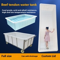 Grand réservoir en plastique épaissi de 1100 L de qualité alimentaire pour l'élevage de bœuf, de tendons, de poissons et de tortues