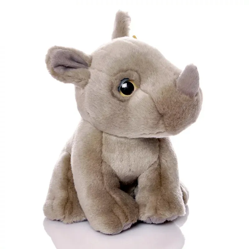 2024 Factory Custom with Your Logo Cute Rhinos Plush Stuffed Animals Soft Rhino Plush Rhinoceros Plush Toy