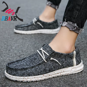 Zapatos Mocasines de Tela de Algodón Talla Grande 39-48, Zapatos para Caminar Ligeros con Forro de Malla Transpirable para Primavera, Verano y Otoño - Product Image 1
