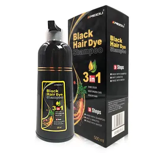 Schwarz haar shampoo marken MEIDU China professionelle hersteller großhandel permanent farbe natürliche färbung Thailand dye shampoo