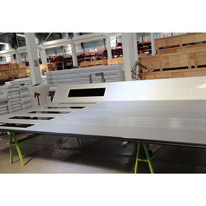 <span class=keywords><strong>Porte</strong></span> <span class=keywords><strong>de</strong></span> <span class=keywords><strong>garage</strong></span> sectionnelle <span class=keywords><strong>motorisée</strong></span> pour villa, facile à installer, en aluminium texturé bois moderne, pour usage résidentiel - Product Image 5