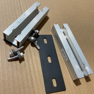 Supports de montage sur rail <span class=keywords><strong>solaire</strong></span> pour panneaux photovoltaïques, rail mini personnalisé pour toits métalliques, installation facile. |   AISINEE - Product Image 3