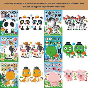 Autocollants décoratifs personnalisés de la série Blue <span class=keywords><strong>Stitch</strong></span> pour garçons <span class=keywords><strong>et</strong></span> filles, jaune Ruben <span class=keywords><strong>Lilo</strong></span> Play Saw Puzzle Party Decorations - Product Image 4