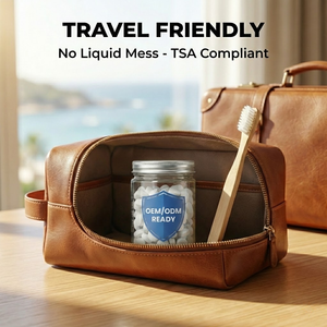 Produttore OEM ODM di Dentifricio in Compresse Naturale Senza Sprechi, Etichetta Privata Personalizzata, Ecologico, da Viaggio, Masticabile - Product Image 5