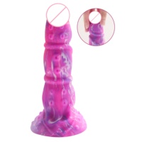 Vibromasseur Dildo Transparent en Silicone Antpop pour Adultes avec Ventouse, 100% Étanche, Texture Réaliste pour la Masturbation Féminine