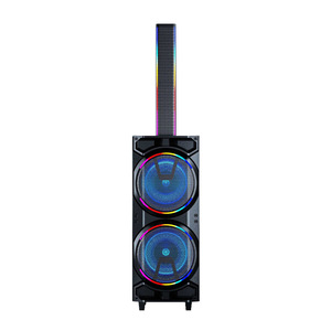 Outdoor Stage Speaker 400x370x560mm 2.1 Channel Portable With Colored Lights For Fitness And Karaoke - Product Image 2