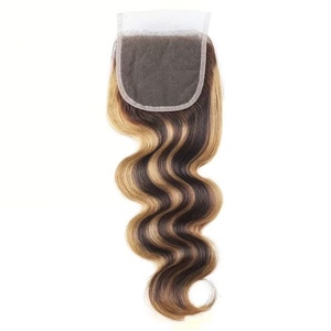 Chiusura Frontale 4x4 in Pizzo P4/27 Economica, Capelli Vergini con Cuticole Allineate, Lisci, con Doppia Trama a Macchina - Product Image 3