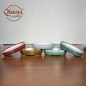 Vasi da <span class=keywords><strong>Bonsai</strong></span> in Ceramica Artigianale di Yixing Piccoli Vasi da Fiori Ovali in Argilla Smaltata da Scrivania per Piante Grasse Attrezzo da Giardinaggio - Product Image 1