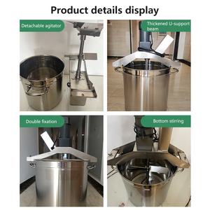 เครื่องผสมถังอัตโนมัติเต็มรูปแบบ เครื่องผสมอาหารเชิงพาณิชย์ขนาดเล็ก เครื่องทำแยม เครื่องผสมสแตนเลสสำหรับทำซอสพริก - Product Image 6