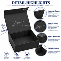 Boîte cadeau pliante magnétique en carton rigide de luxe avec logo personnalisé, recyclable, pour l'expédition à plat, emballage de vêtements