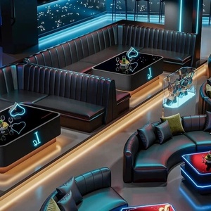 Juego de Muebles de Bar de Diseño Comercial para Bistro Moderno, Estilo OEM ODM, Asientos de Cabina para Ocio, Discotecas, Fiestas, KTV, Clubes, Mesa y Sillas - Product Image 2