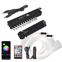 Kit moteur à fibre optique 12LEDs Meteor & App Control 6W couleur blanche effet étoile filante lumière LED Source de lumière
