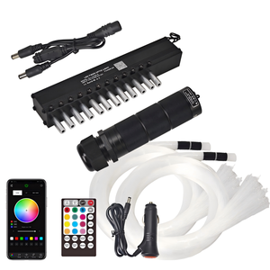 Kit moteur à fibre optique 12LEDs Meteor & App Control 6W couleur blanche effet étoile filante lumière LED Source de lumière - Product Image 6