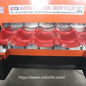 자동 금속 이중 층 PV4 1075 사다리꼴 유약 타일 루핑 시트 롤 성형 기계 - Product Image 4