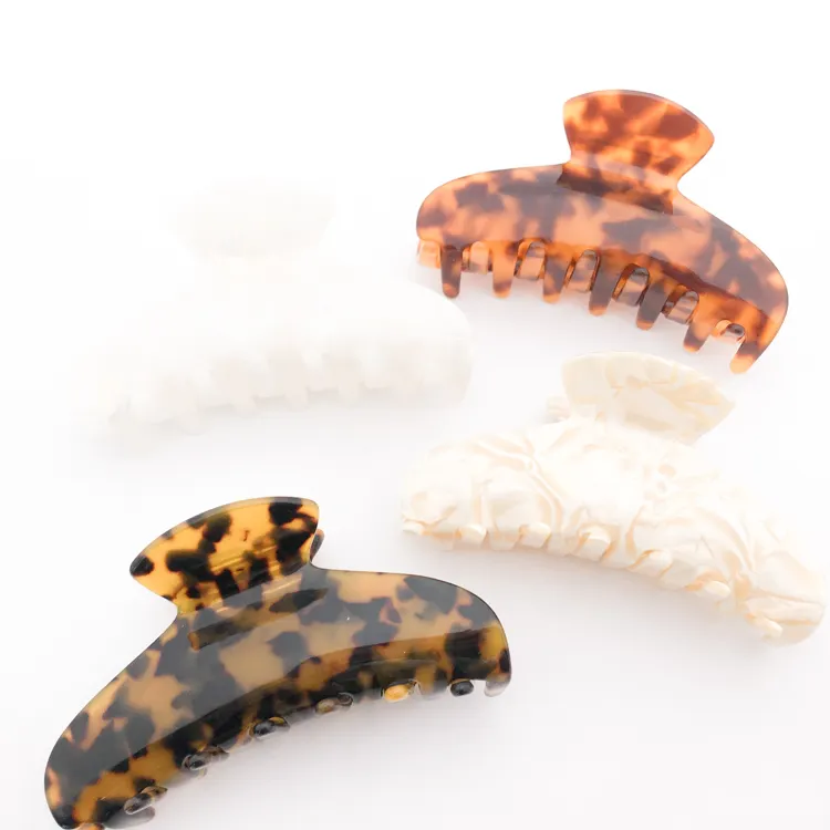 CANYUAN New Style Hot Sale Acetate Big Hair Claw Clip For Women Tortoiseshell 9.5cm High Quality Hair Accessories For Girl