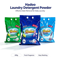 Deterjen Bubuk Pakaian OEM Pabrik 400g, Efektif Menghilangkan Noda Membandel, Aroma Lemon Jasmine Lavender untuk Pakaian