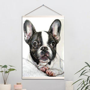 Kits de pintura de diamantes de animales 5D DIY pintura de diamante cuadrado/redondo colorido <span class=keywords><strong>Bulldog</strong></span> <span class=keywords><strong>francés</strong></span> perro decoración de pared del hogar regalos de arte - Product Image 1