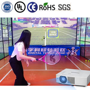 Parque de atracciones juego de fitness de realidad <span class=keywords><strong>virtual</strong></span> juego de pared interactivo AR Simulador de tenis - Product Image 2