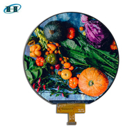 Écran de projection rond IPS de 3,6 pouces 544xRGBx506 avec carte de conversion, écran LCD fin et compact