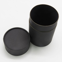 Boîtes télescopiques en carton kraft recyclé blanc, noir, marron, avec revêtement UV, tubes cylindriques en carton pour emballage cadeau et artisanat