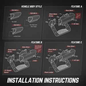 บันไดข้างอลูมิเนียมสำหรับรถออฟโรด สีดำ แบบวงแหวน กันลื่น สำหรับรถกระบะและรถ SUV อุปกรณ์เสริม 4x4 - Product Image 5
