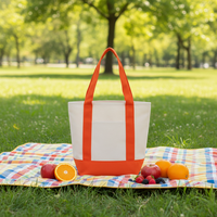 Sac fourre-tout en toile pour courses - Sac de shopping réutilisable en polyester et coton écologique, impression personnalisée, logo personnalisé sur le devant
