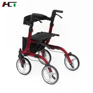 באיכות גבוהה <span class=keywords><strong>4</strong></span> גלגלים ניידות ווקר קל משקל מתקפל כיסא גלגלים Rollator ווקר לקשישים - Product Image 3