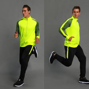 Tute a righe con stampa a sublimazione per uomo tuta sportiva da calcio con Zip intera tute da ginnastica completi da <span class=keywords><strong>2</strong></span> pezzi Jogger Fitness Set - Product Image 6