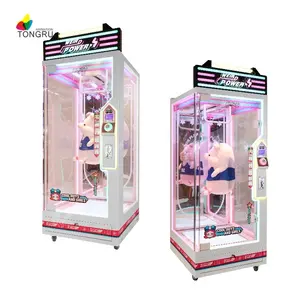 Preis schnitt, um Arcade-Spiel automat zu gewinnen Japanese Pink Date Single Cutting Scissors Big Toys Plüsch kran maschine