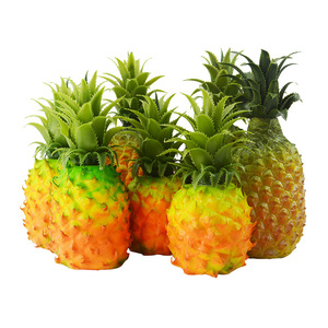 Modèle d'<span class=keywords><strong>ananas</strong></span> artificiel de la marque YUNJIN, 24 cm, écologique, vente en gros, décoration d'armoire, accessoires de photographie, impression jet d'encre - Product Image 4