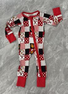 Kinderkleidung Großhandel Ropa De Niño Babykleidung Strampler mit Reißverschluss Weicher Baby-Bambus-Strampler Boutique Maßgeschneiderte Babykleidung - Product Image 3
