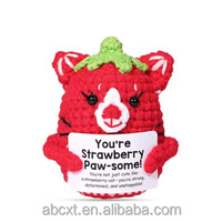 Produit fini, adorable et créatif, poupée de gâteau en crochet tricotée à la main, objets décoratifs