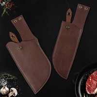 Étui en cuir PU pour couteau de boucher, protection pour couteau de cuisine avec couteau de 8 pouces avec boucle ronde