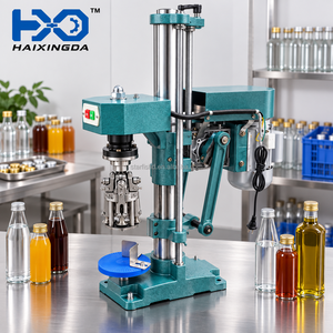 Machine de capsulage électrique pour bouteilles en aluminium, machine de scellage de bouchons ROPP pour bouteilles en verre d'huile de cuisson, capsuleuse de fermetures métalliques - Product Image 1