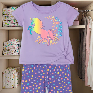 Ensemble Haut Doux et Short pour Bébé Conçu pour le Confort et la Respirabilité Gardant Votre Bébé à l'Aise Actif et Heureux - Product Image 3