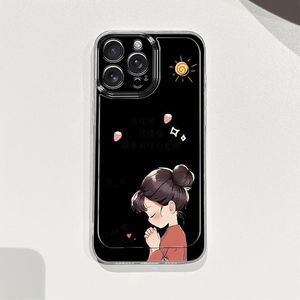 Funda Protectora para Teléfono Móvil con Estampado de Chica de los Deseos, a Prueba de Golpes, de TPU, para <span class=keywords><strong>iPhone</strong></span> X, Xr, Xs, 11, <span class=keywords><strong>12</strong></span>, 13, 14, 15, 16, 17, Pro, Max, Air - Product Image 4