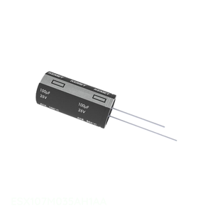 ตัวเก็บประจุแบบ Through Hole รุ่น Original CAP ALUM RAD 105C ESX107M035AH1AA ขนาด 100 ยูเอฟ - Product Image 1