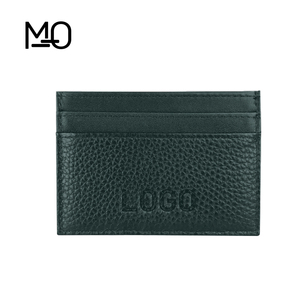 Premium Genuine Leather RFID Blocking Cardholder <strong>Wallet</strong> With Customized Logo For Name Credit Business ID Cards - Product Image 3