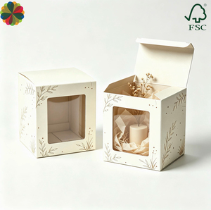 Personnalisation en petite série en usine, design personnalisé, boîte d'emballage en papier fenêtré, boîte en plastique transparente - Product Image 1