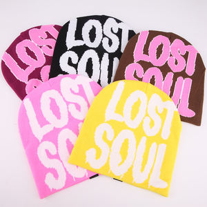 หมวกบีนนี่ผ้าถักอะคริลิคสำหรับผู้ใหญ่หมวกบีนนี่ผ้าถักมีโลโก้ตามสั่ง100% - Product Image 2