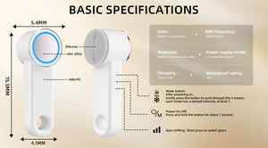 Rechargeable Sonic Facial Cleansing Brush Hot Cold Electric Face Scrubber Deep Cleaning Skin Care Tool - Product Image 6
