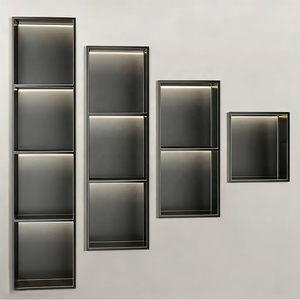 Niche <span class=keywords><strong>de</strong></span> douche en acier inoxydable 304, <span class=keywords><strong>étagère</strong></span> murale encastrée pour douche, <span class=keywords><strong>étagère</strong></span> <span class=keywords><strong>de</strong></span> rangement <span class=keywords><strong>de</strong></span> douche intégrée sur mesure pour <span class=keywords><strong>salle</strong></span> <span class=keywords><strong>de</strong></span> <span class=keywords><strong>bain</strong></span> - Product Image 5