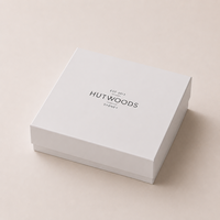 Boîte cadeau carrée blanche personnalisée avec insert en mousse EVA pour l'emballage de bougies, de cosmétiques et de soins de la peau, boîte rigide à 2 pièces avec couvercle et base