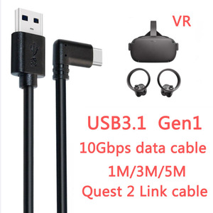 5m 3m ángulo recto 90 3A usb 3,0 tipo-c usb <span class=keywords><strong>de</strong></span> carga rápida <span class=keywords><strong>cable</strong></span> <span class=keywords><strong>de</strong></span> datos para oculuses búsqueda <span class=keywords><strong>2</strong></span> - Product Image 2