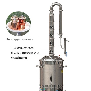 65L Plug-in Stainless Steel Distiller 4-layer Distillation Tower Distiller with Liquor <strong>Tester</strong> - Product Image 4