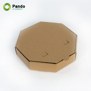 Emballage blanc marqué de pizza de boîte à pizza de <span class=keywords><strong>carton</strong></span> ondulé fait sur commande emballant la boîte à pizza de Brown <span class=keywords><strong>30x30</strong></span> pour la nourriture - Product Image 5
