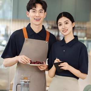 Camisa Polo de Manga Corta con Cuello para Verano, Uniformes de Algodón para Restaurante y Bar con Impresión de Logotipo - Product Image 4