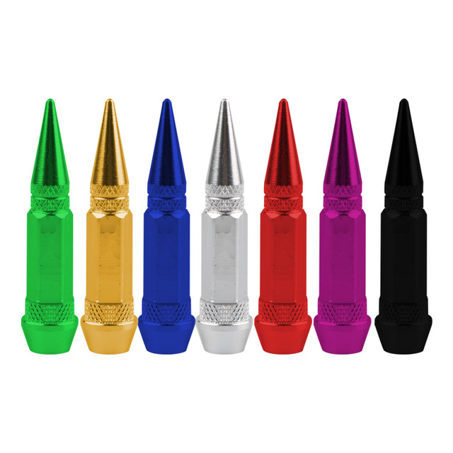 Factory Direct Sale 60mm Auto Tire Top Valve Cap Motorcycle Parts Bullet Valve Core Tire Valve Caps