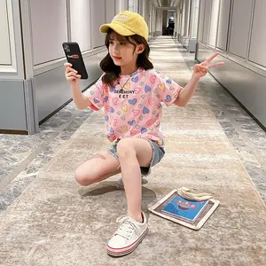 New design Summer Girls Clothing Sets Kids Clothes Hot Sale Children Big Girls Clothing 14 Years